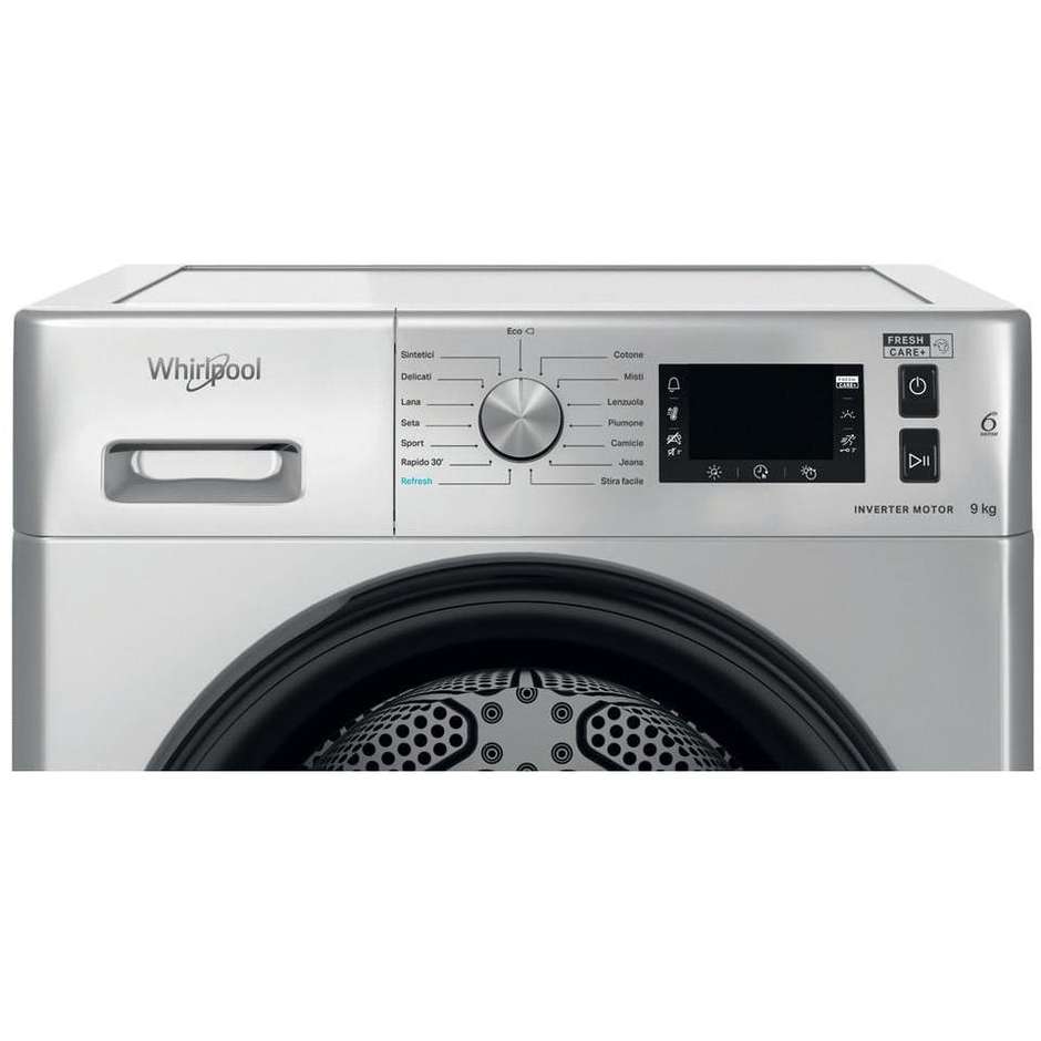 Whirlpool FFTNM2293 Asciugatrice a pompa di calore Capacita 9 Kg Classe A Colore Argento