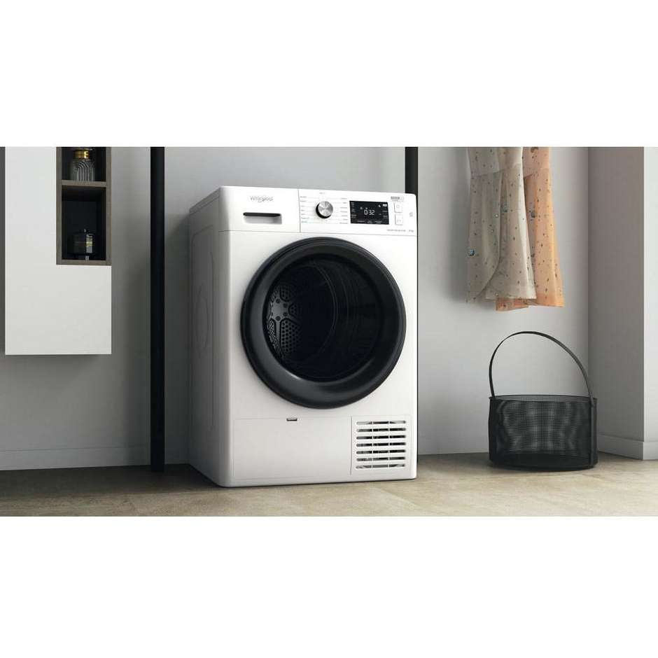 Whirlpool FFTNM229X Asciugatrice a pompa di calore Capacita 9 Kg Classe A+++ Colore Bianco