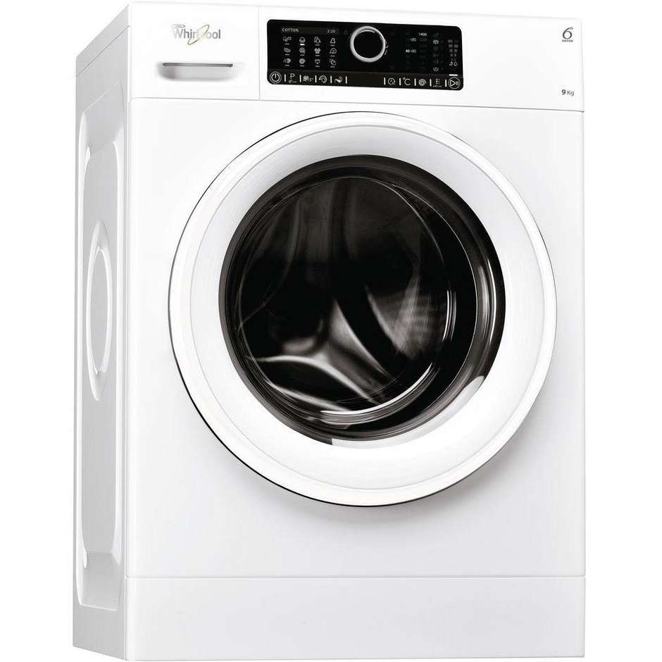 Whirlpool FSCR90412 lavatrice carica frontale 9 Kg 1400 giri classe A+++ colore bianco