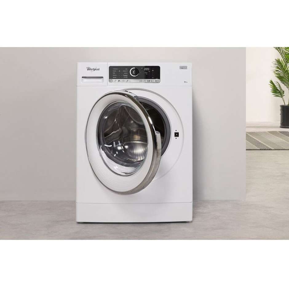 Whirlpool FSCR90421 lavatrice carica frontale 9 Kg 1400 giri classe A+++ colore bianco