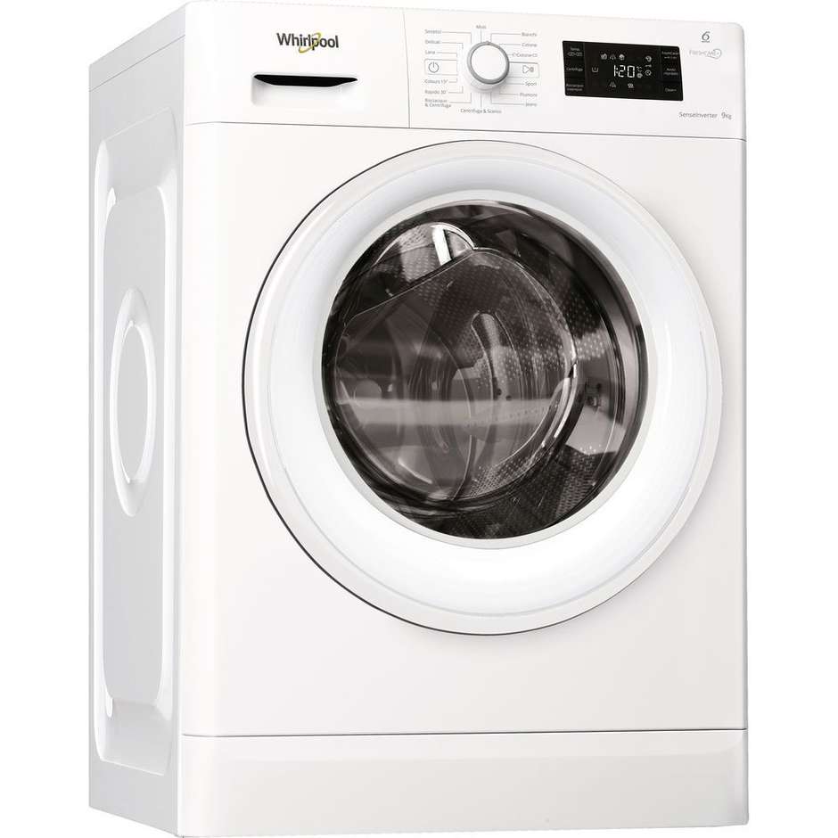 Whirlpool FWG91284W IT lavatrice carica frontale 9 Kg 1200 giri classe A+++ bianco