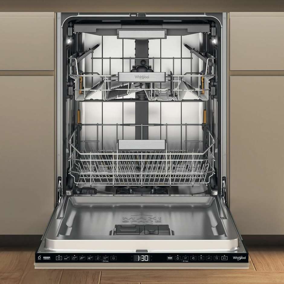 Whirlpool MaxiSpace W7I HF60 TU Lavastoviglie a scomparsa totale 60 cm 15 coperti classe A