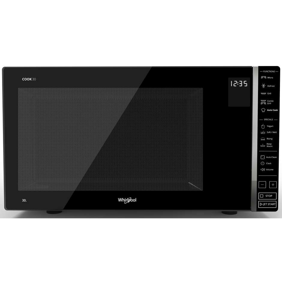 Whirlpool MWP 303 SB Cook 30 Forno a Microonde con Grill 30 L Potenza 900 W Grill 1050 W Silver/Nero