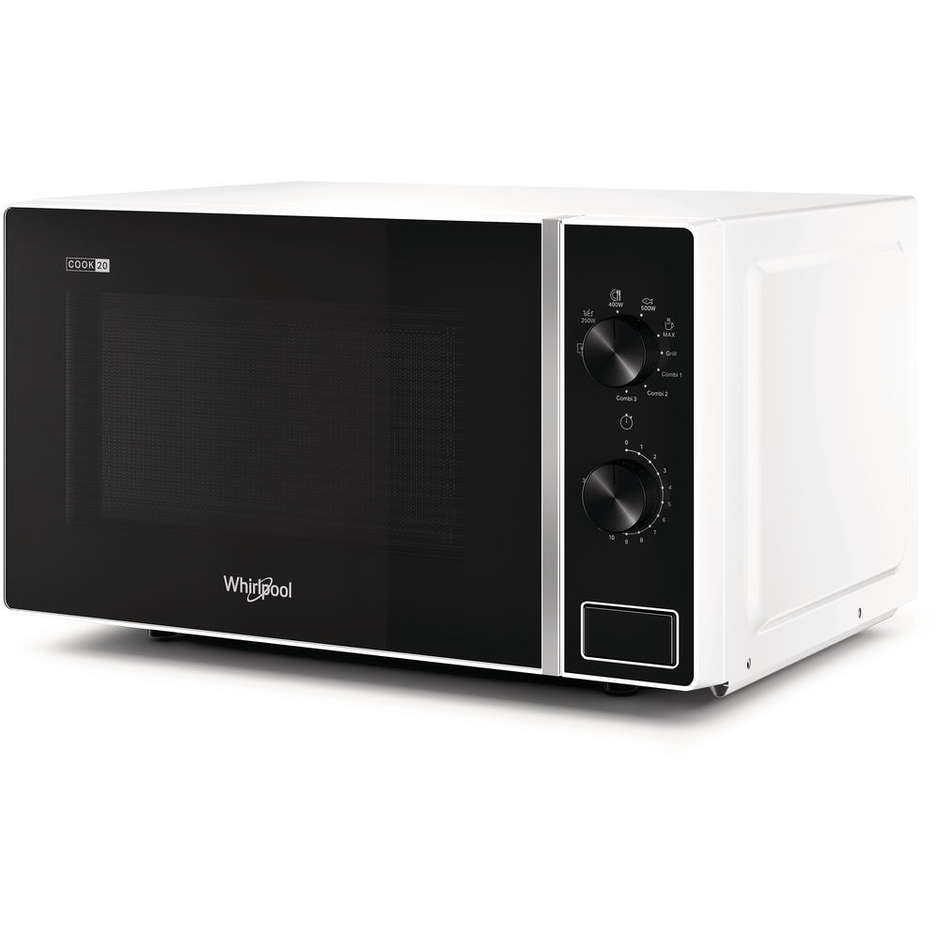 Whirlpool MWP103W Forno a Microonde Combinato con Grill 1000W Cavità 20L 700W Bianco