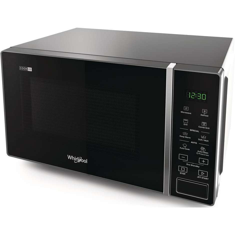 Whirlpool MWP203SB Forno a Microonde con Grill 20-25 Litri Nero