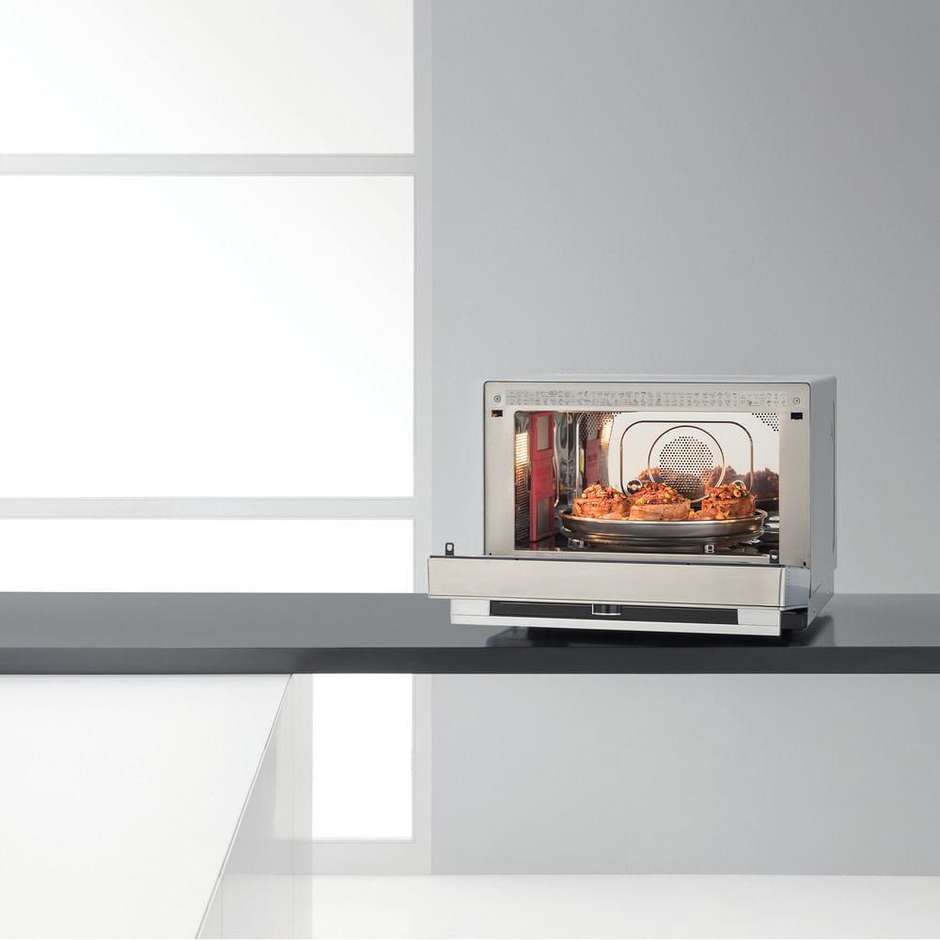 Whirlpool MWSC 9133 SX microonde combinato 33 L, 1000 W, nero e inox