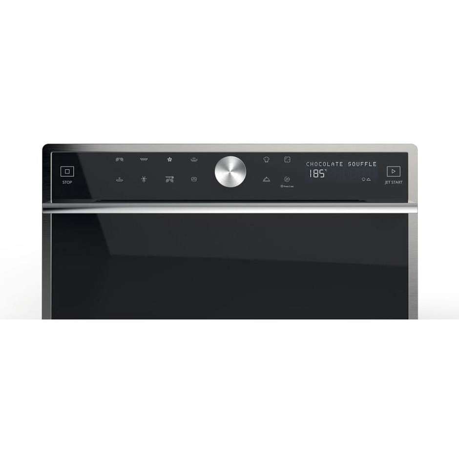 Whirlpool MWSC9133SX Forno a Microonde Combinato con Grill 1200 W Cavità 33 L 1000 W Nero, Acciaio inox