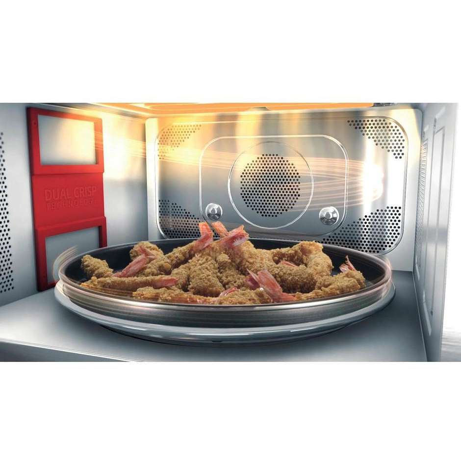Whirlpool MWSC9133SX Forno a Microonde Combinato con Grill 1200 W Cavità 33 L 1000 W Nero, Acciaio inox