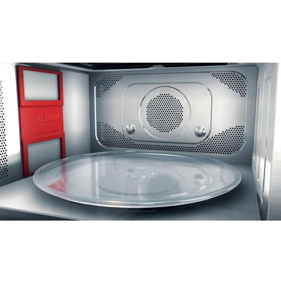 Whirlpool MWSC9133SX Forno Microonde Combinato 33 L, 1000 W, Convezione e Grill 1200 W, Cottura a Vapore e Croccante, Nero Acciaio Inox
