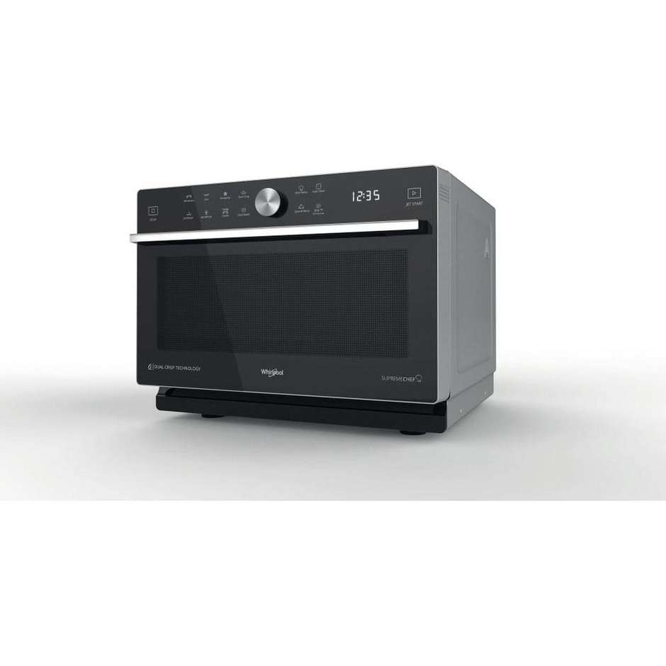 Whirlpool MWSC933SB Microonde Capacita 33 Lt Potenza 1700 W Colore Nero, Argento