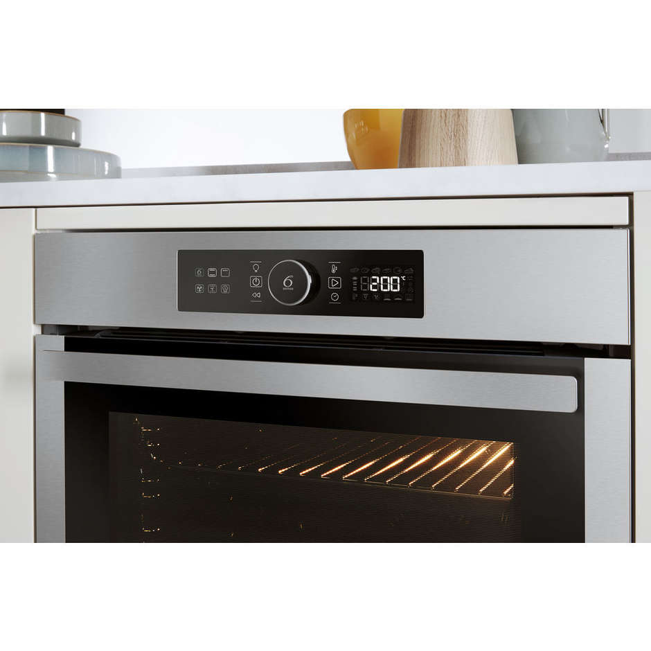 WHIRLPOOL OAKZ9 6200 CS IX Forno da Incasso Multifunzione 73 L Classe A+ Idrolitico Vapor Clean Acciaio Inox