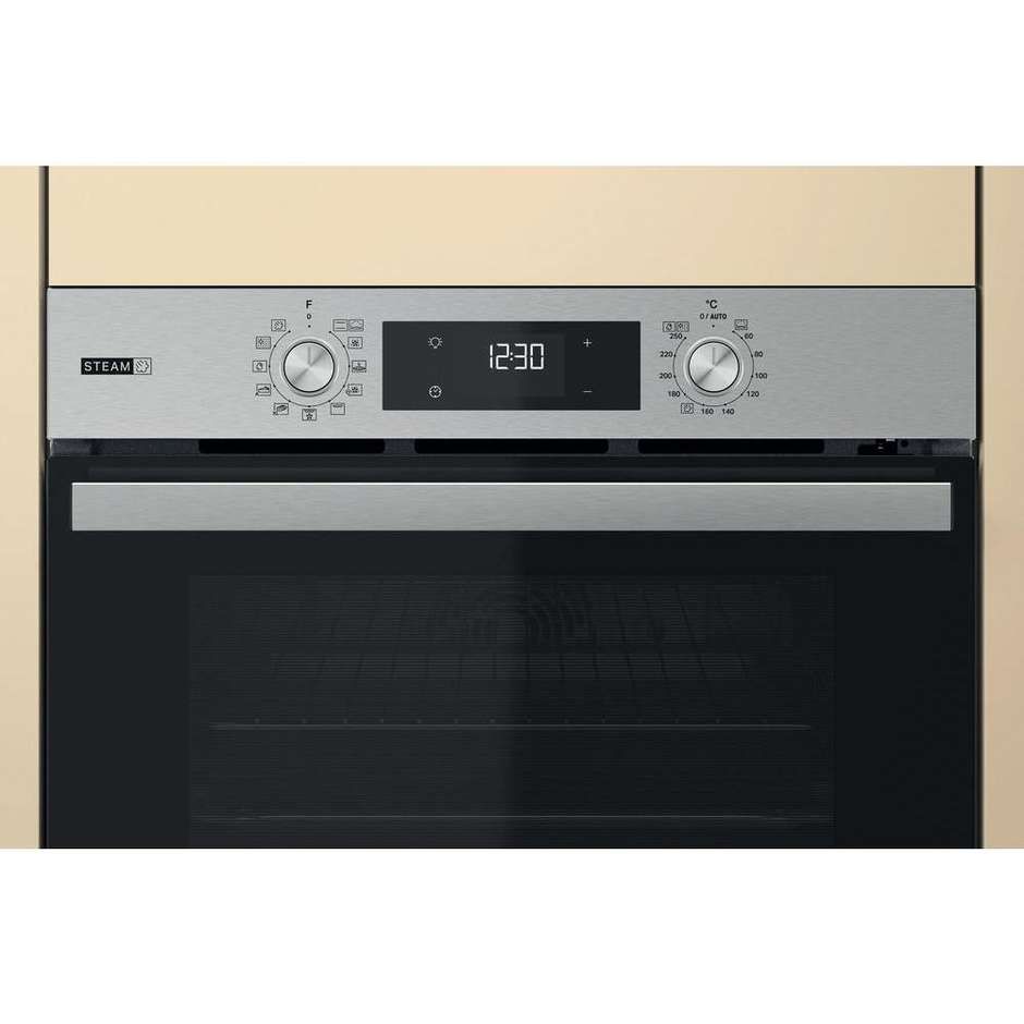 Whirlpool OMSR58RU0S Forno elettrico da incasso Capacita 71 Lt Potenza 2200 W Classe A+ Colore Acciaio inox