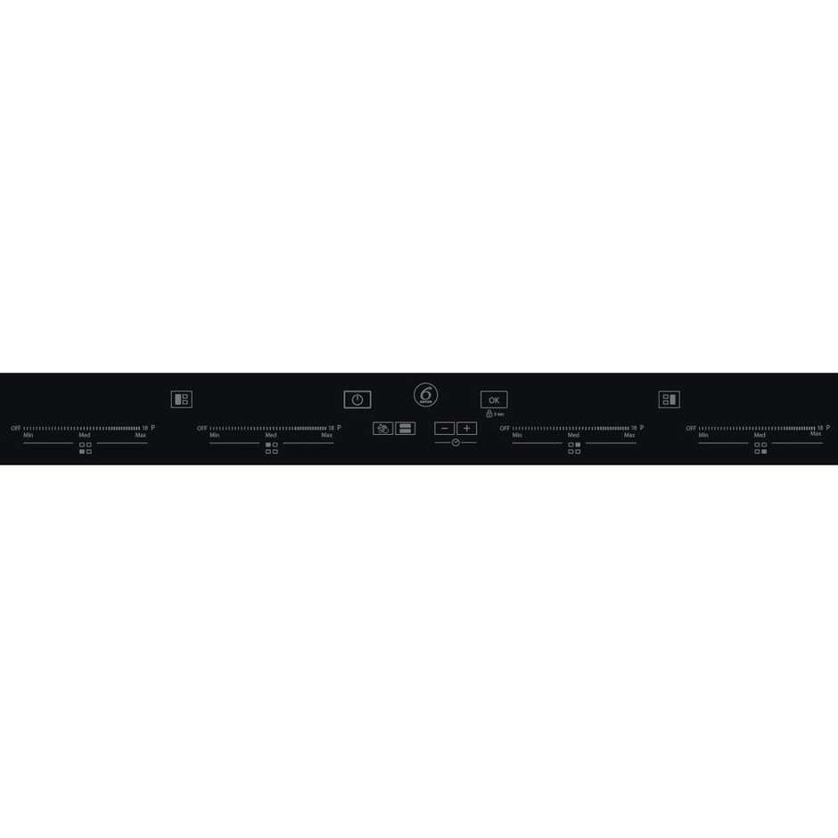 WHIRLPOOL SMO 658C/NE Piano Cottura a Induzione 65 cm 4 Zone Touch Control Nero