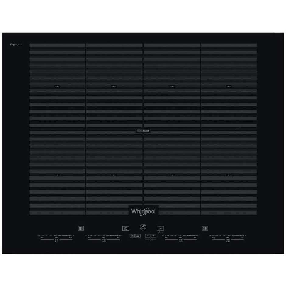 Whirlpool SMO 658C/NE W Collection Piano Cottura a Induzione 65 cm FlexiFull Display SmartCook 7400W Vetroceramica Nero
