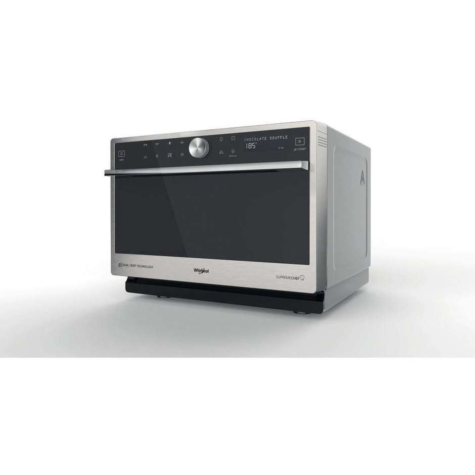 Whirlpool Supreme Chef MWSC 9133 SX Forno Microonde Convezione Crisp Dual Steam 33 L 1000 W Inox