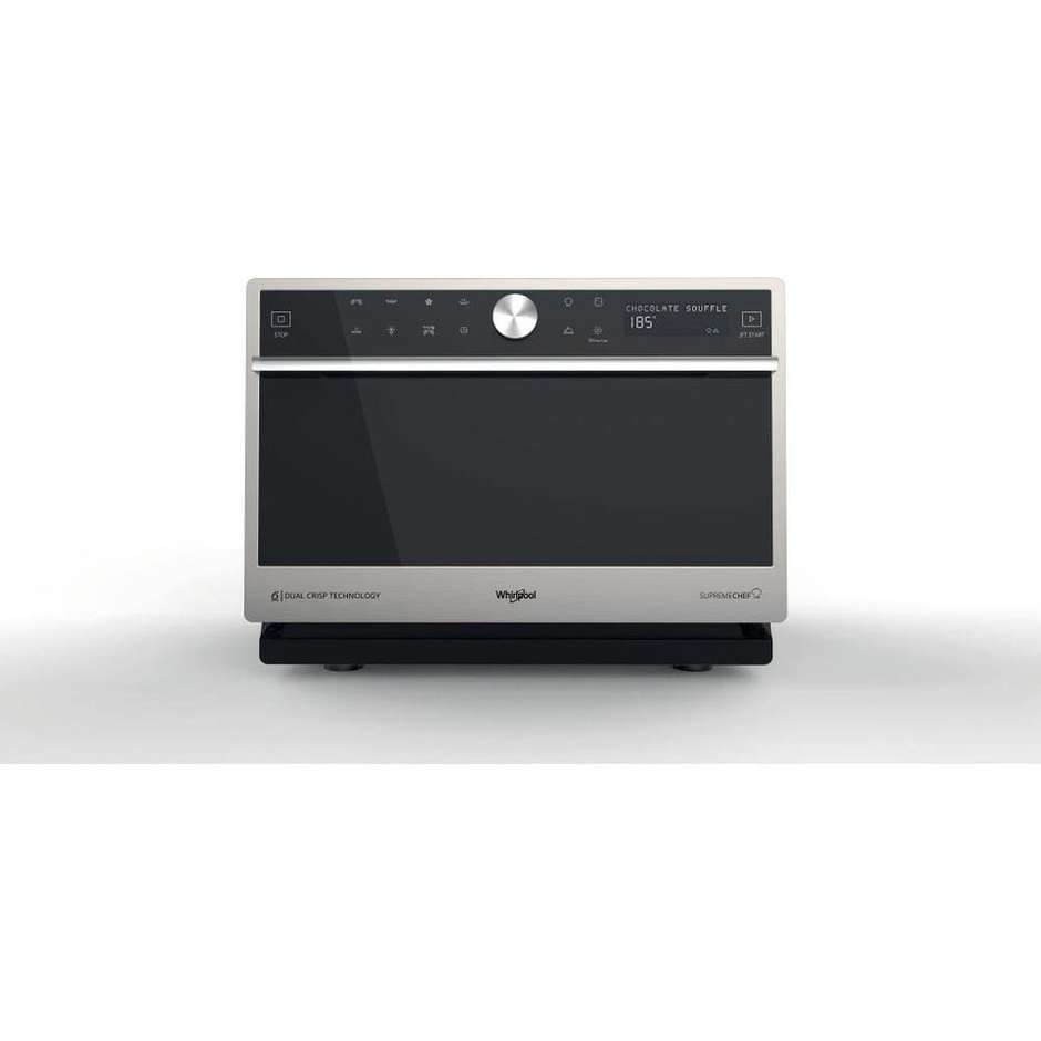Whirlpool Supreme Chef MWSC 9133 SX Forno Microonde Convezione Crisp Dual Steam 33 L 1000 W Inox