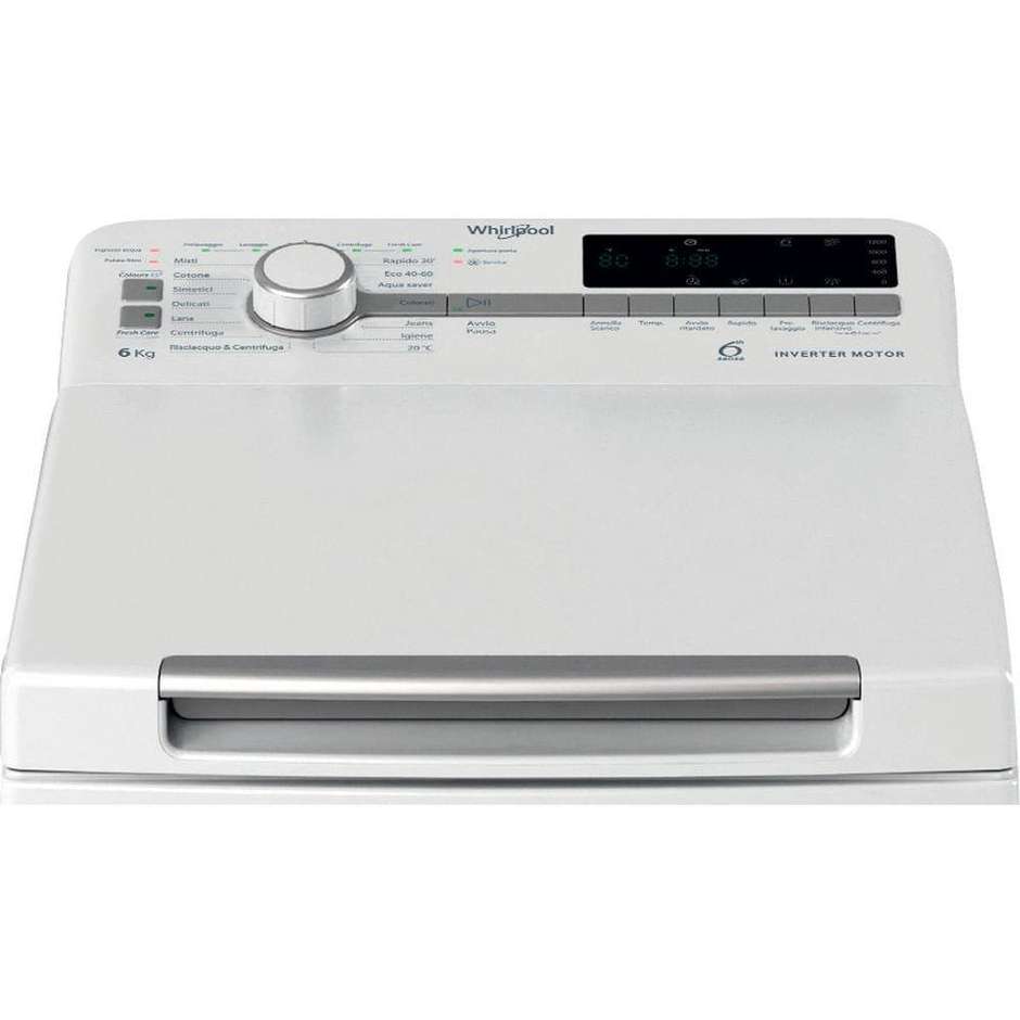 Whirlpool TDLR P66 BS IT Lavasciuga 6+5 kg 1200 Giri/min Classe A Inox / Silver