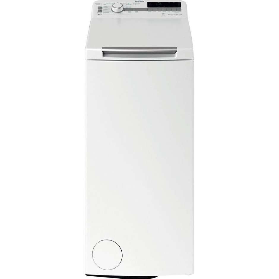 Whirlpool TDLR P66 BS IT lavatrice carica dall’alto 6 kg 1200 giri, classe A, bianca