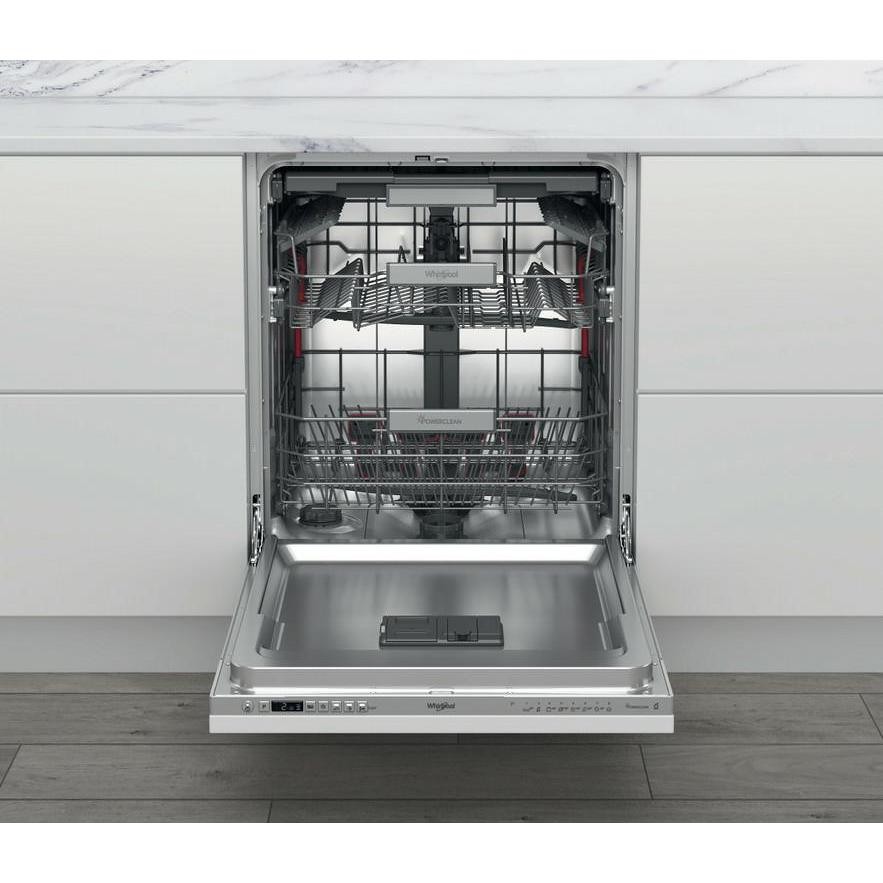 Whirlpool W6ID741AS Lavastoviglie a Scomparsa Totale 60 cm 14 Coperti Terzo Cesto NaturalDry PowerClean Pro Classe C