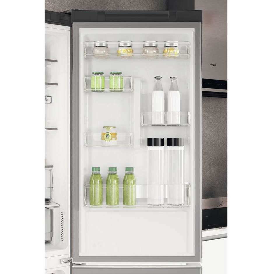 Whirlpool W7X 93A OX Frigorifero Combinato 367 Litri Classe D Acciaio Inox