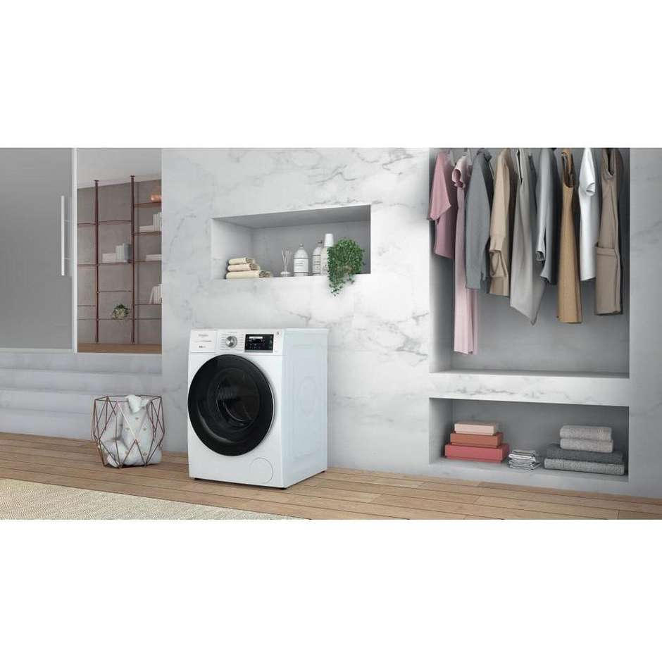 Whirlpool W8 W046WR IT Lavatrice Carica Frontale Capacita 10 Kg 1400 Giri/min Classe A Colore Bianco