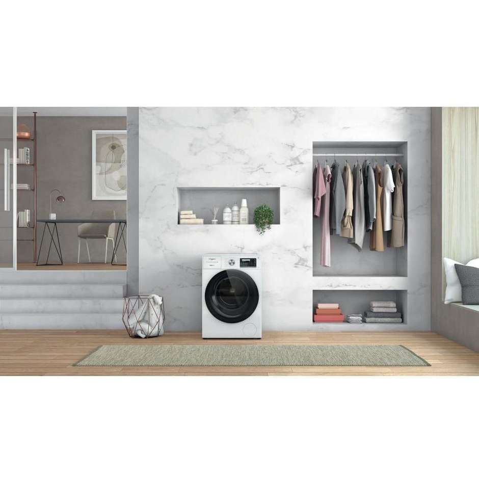 Whirlpool W8 W046WR IT Lavatrice Carica Frontale Capacita 10 Kg 1400 Giri/min Classe A Colore Bianco