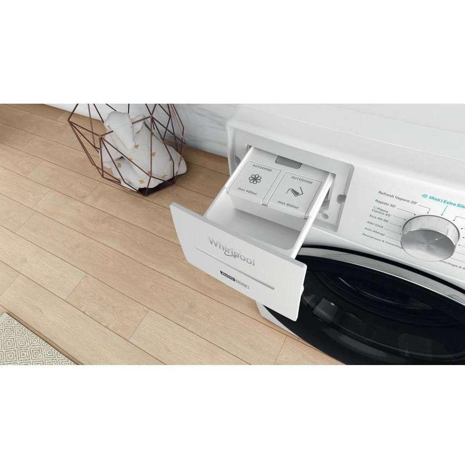 Whirlpool W8 W046WR IT Lavatrice Carica Frontale Capacita 10 Kg 1400 Giri/min Classe A Colore Bianco