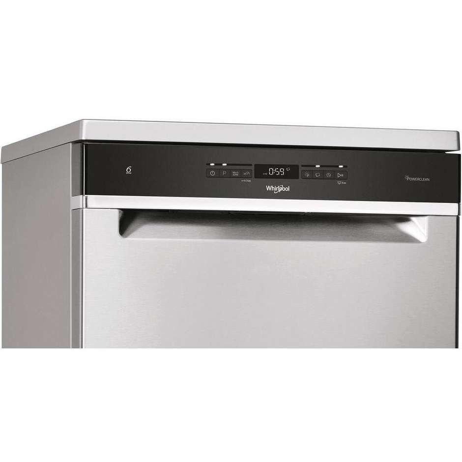 Whirlpool WFO3O41PLX Lavastoviglie a scomparsa totale 14 Coperti 10 Programmi Classe C colore acciaio inox