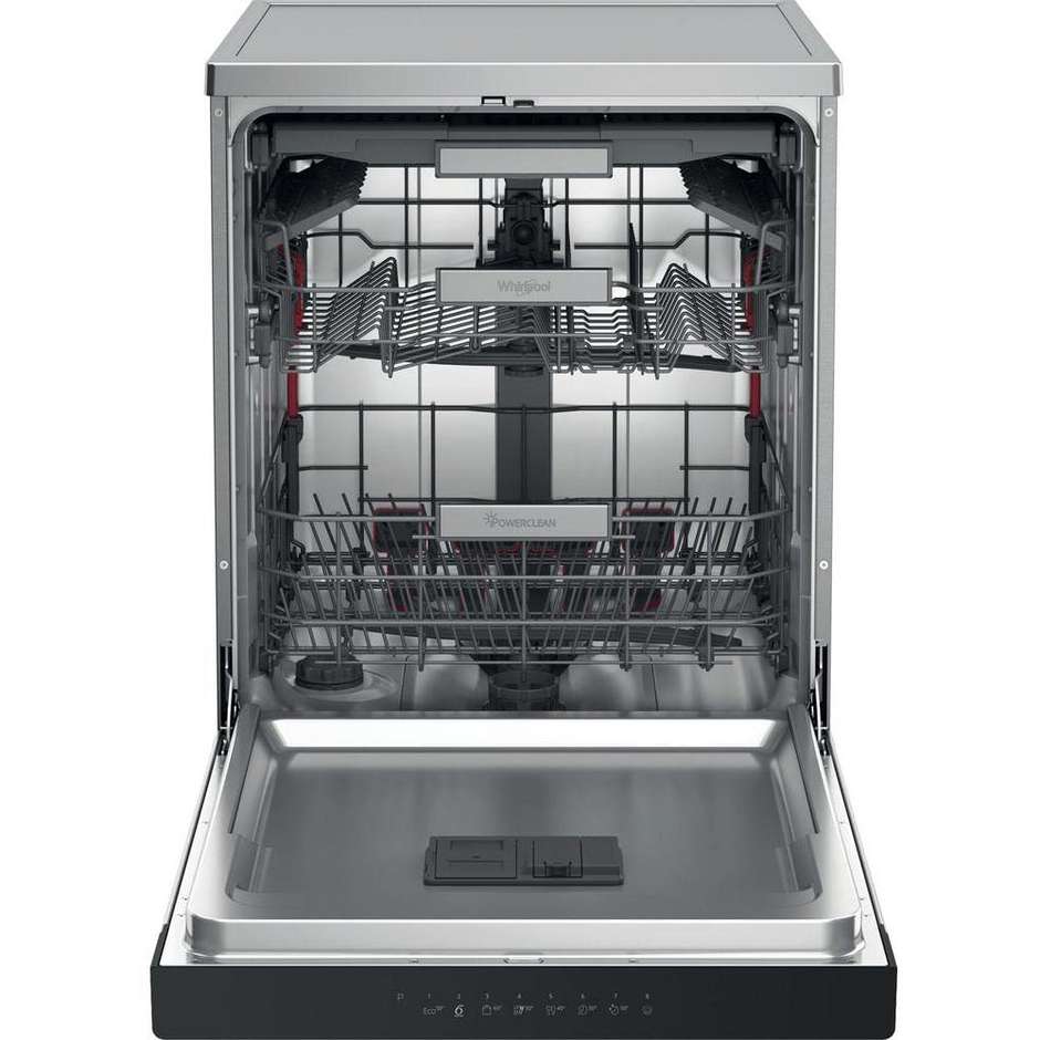 Whirlpool WH7FA14BN7A0X (2) Lavastoviglie Libera Installazione 14 Coperti Classe E Inox