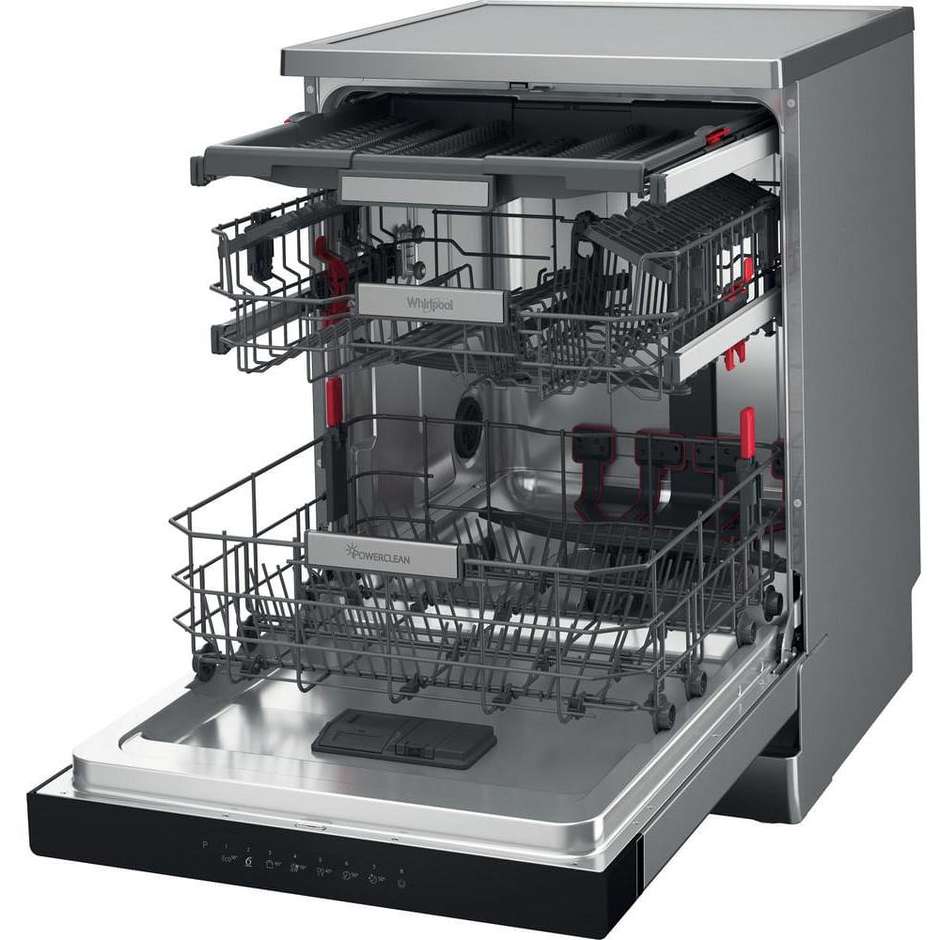 Whirlpool WH7FA14BN7A0X Lavastoviglie 14 coperti Classe A Colore Acciaio inox