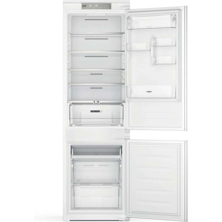 WHIRLPOOL WHC18 T514 Frigorifero Combinato da Incasso 250 L Aria Circolante Dinamica Classe C 32 dB