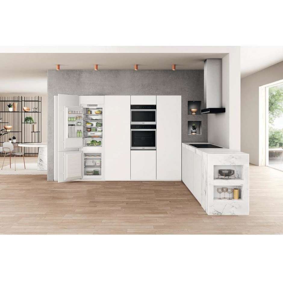 Whirlpool WHC18T332 Frigorifero Combinato da incasso Capacità 250 Lt Classe E No Frost Colore Bianco