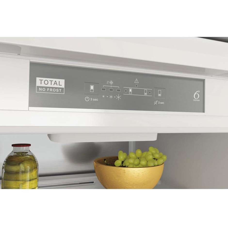 Whirlpool WHC18T332 Frigorifero Combinato da incasso Capacità 250 Lt Classe E No Frost Colore Bianco