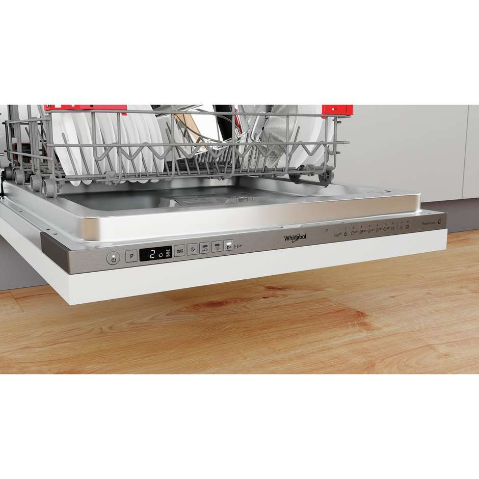 Whirlpool WIO 3O540 PELG Lavastoviglie a Scomparsa Totale 60 cm 14 Coperti Classe B PowerClean Pro 6° Senso NaturalDry