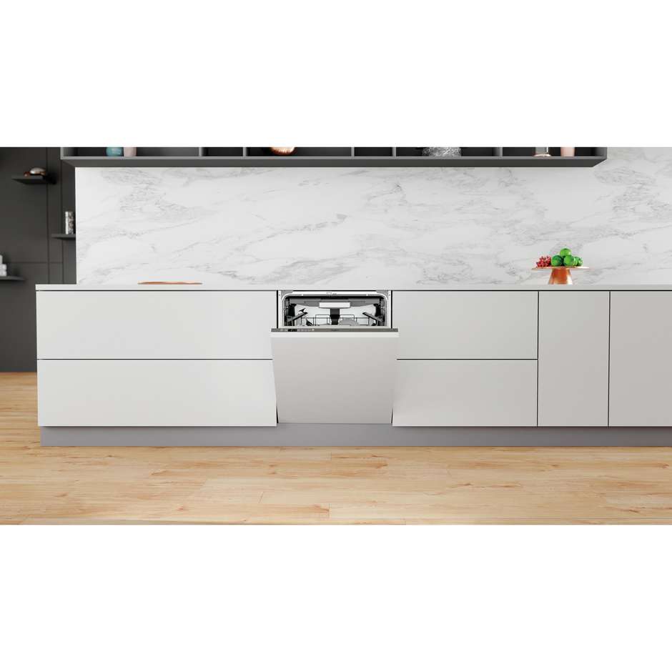 Whirlpool WIO 3O540 PELG Lavastoviglie a Scomparsa Totale 60 cm 14 Coperti Classe B PowerClean Pro 6° Senso NaturalDry