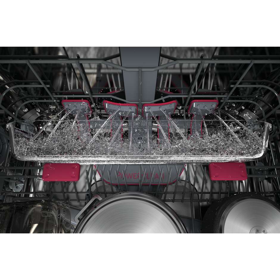 Whirlpool WIO 3O540 PELG Lavastoviglie a Scomparsa Totale 60 cm 14 Coperti Classe B PowerClean Pro 6° Senso NaturalDry
