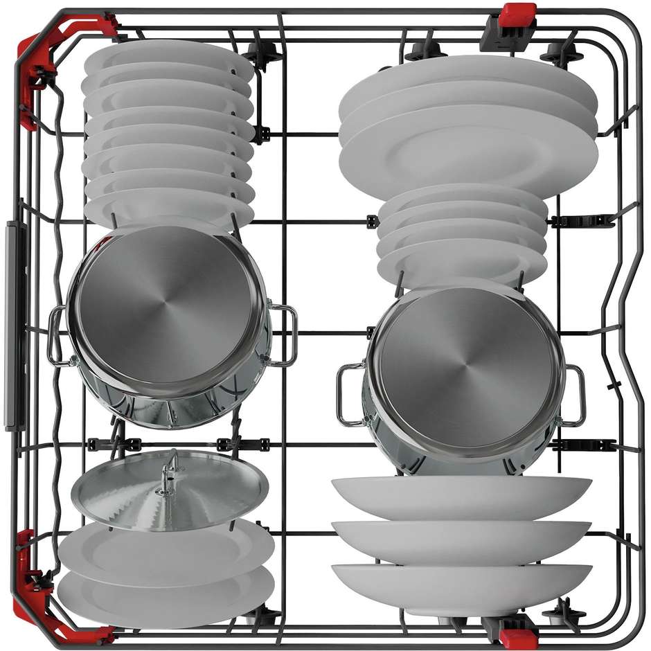 Whirlpool WIO 3O540 PELG Lavastoviglie a Scomparsa Totale 60 cm 14 Coperti Classe B PowerClean Pro 6° Senso NaturalDry