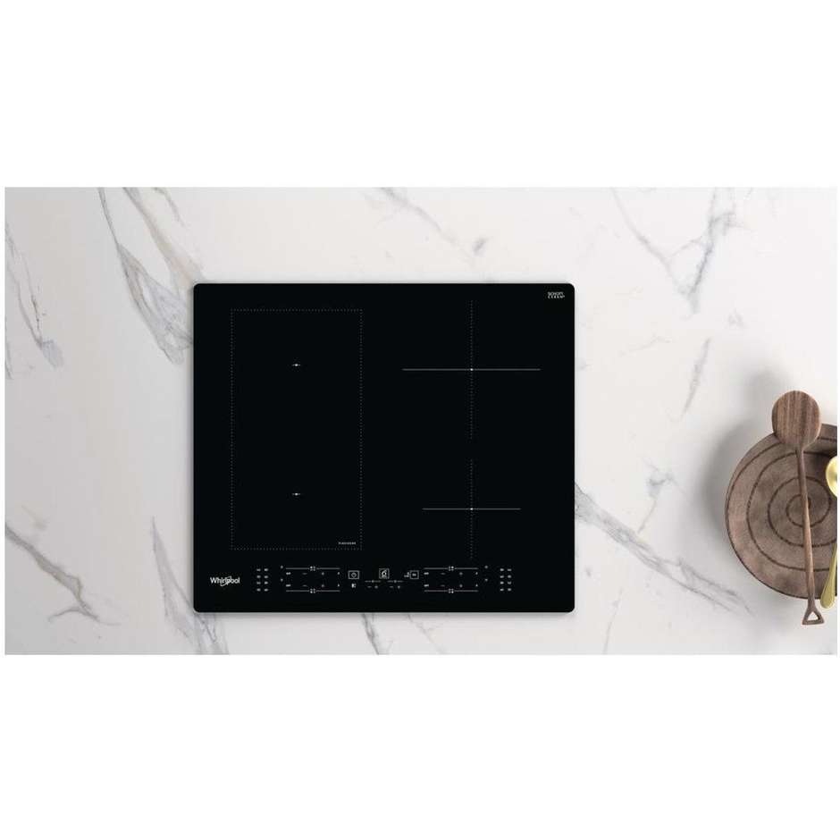Whirlpool WL B8160 NE piano a induzione da incasso 59 cm, 4 zone, nero