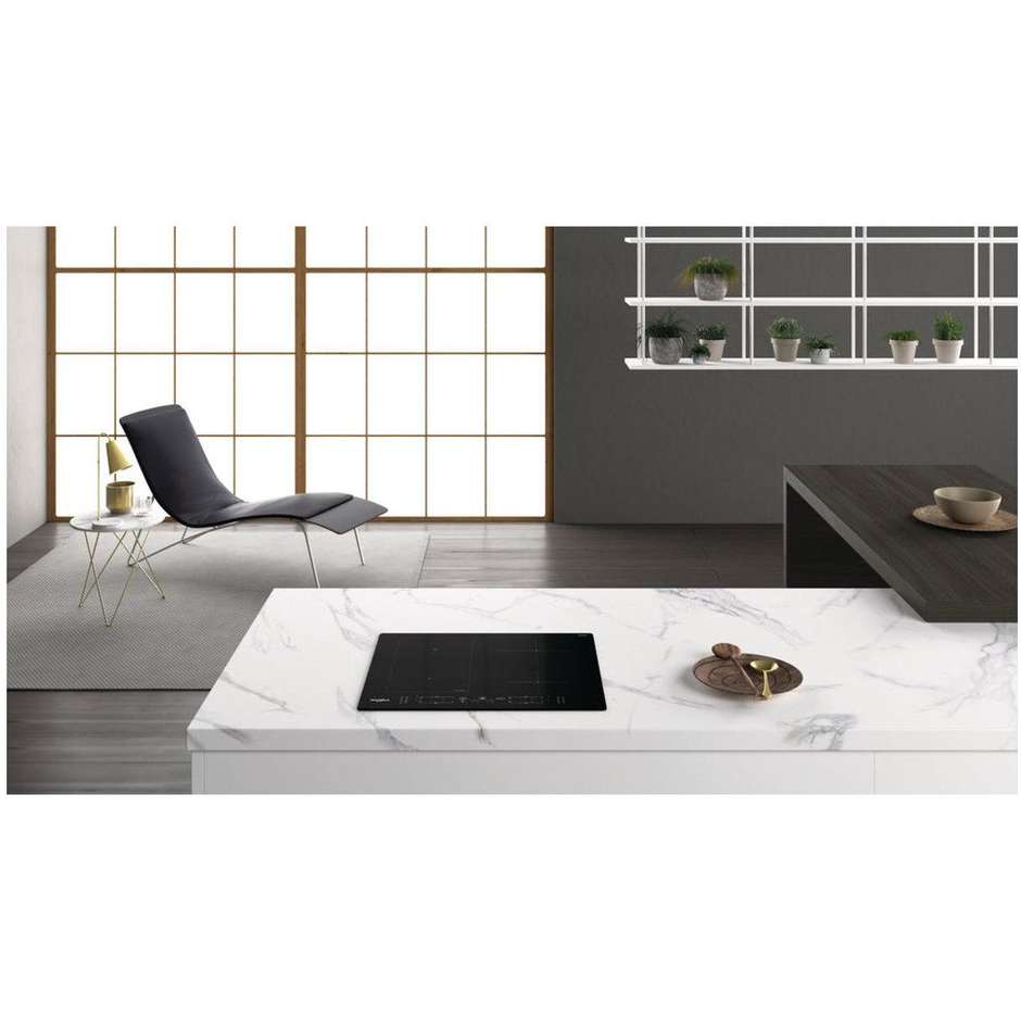 WHIRLPOOL WL B8160 NE Piano Cottura a Induzione 60 cm 4 Zone Touch Control Nero