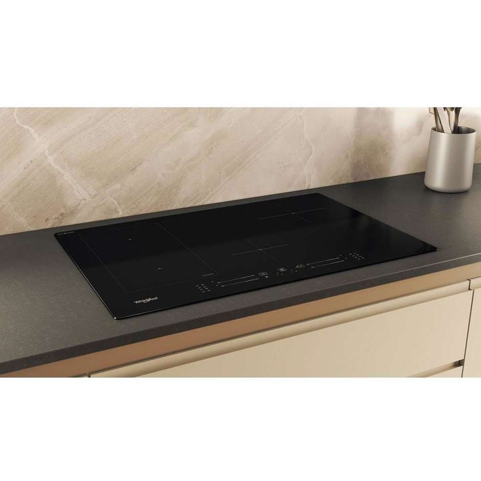 Whirlpool WLS2177CPN Piano cottura a induzione da incasso 77 cm 4 Fornelli Colore Nero