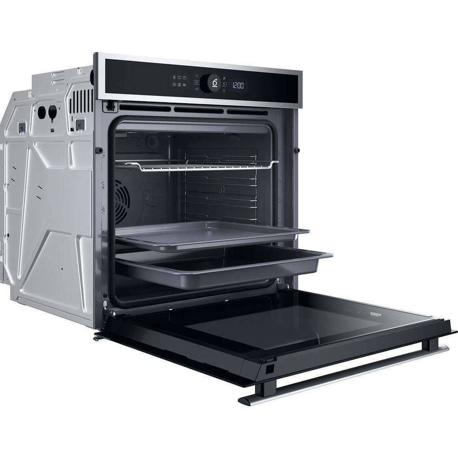 Whirlpool WOI4IS8PM0SXA Forno da Incasso 73 Litri 17 Funzioni Vapore Pirolitico Idrolitico SoftClosing Classe A+ Inox