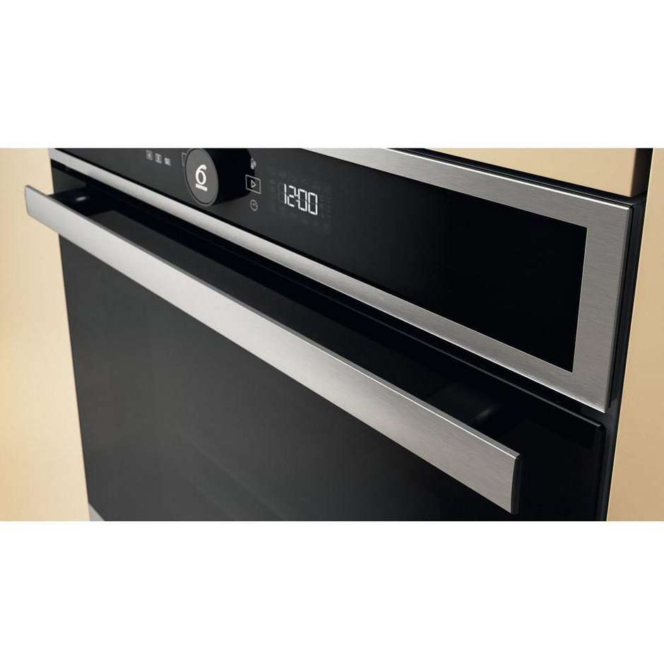 Whirlpool WOI4IS8PM0SXA Forno da Incasso 73 Litri 17 Funzioni Vapore Pirolitico Idrolitico SoftClosing Classe A+ Inox