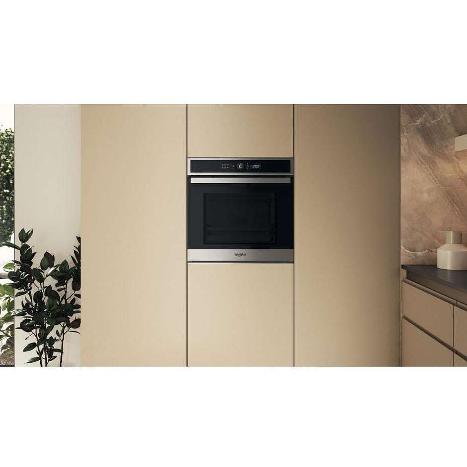 WHIRLPOOL WOI4IS8PM0SXA Forno da Incasso Multifunzione 73 L Classe A+ Multilivello Acciaio Inox