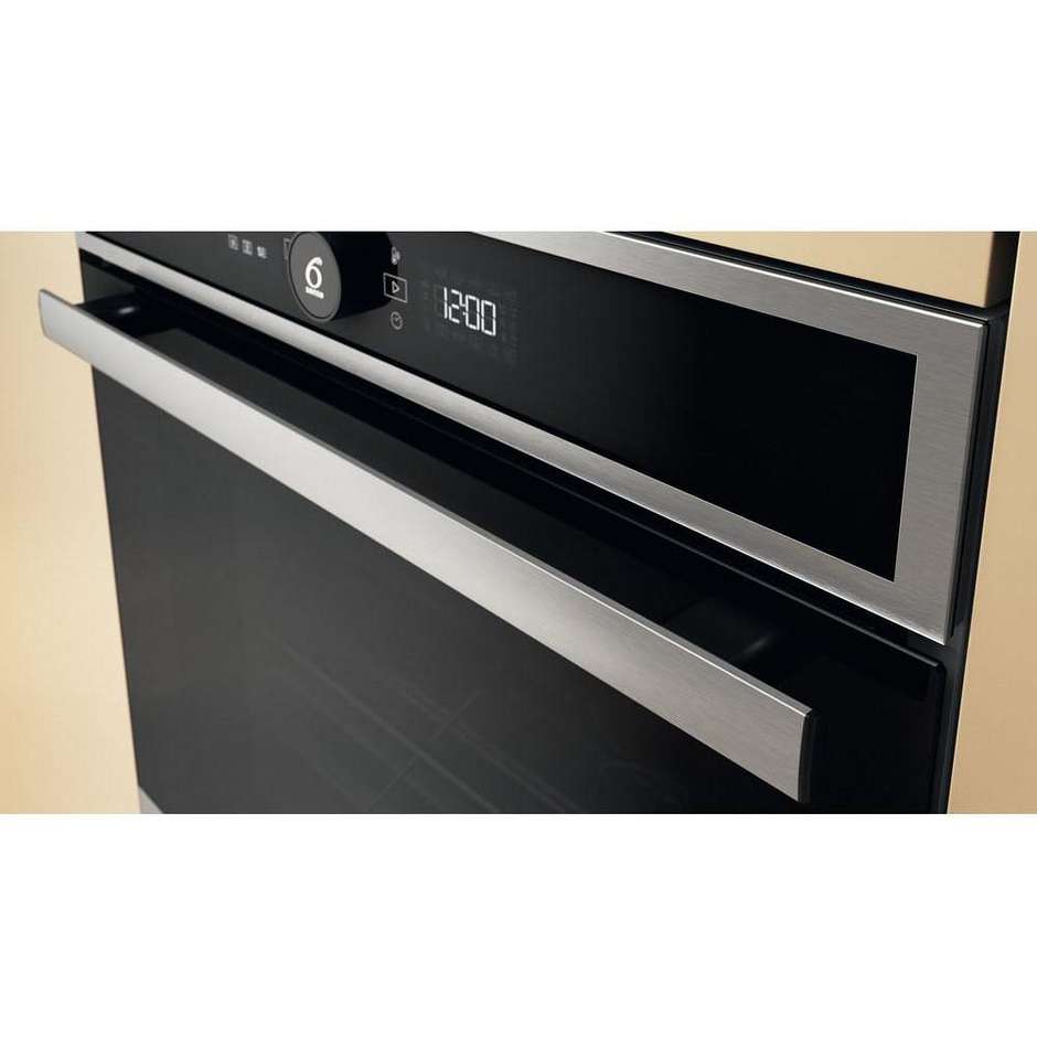 WHIRLPOOL WOI4IS8PPM0SXA Forno da Incasso Multifunzione 73 L Classe A+ Multilivello Nero, Acciaio inox