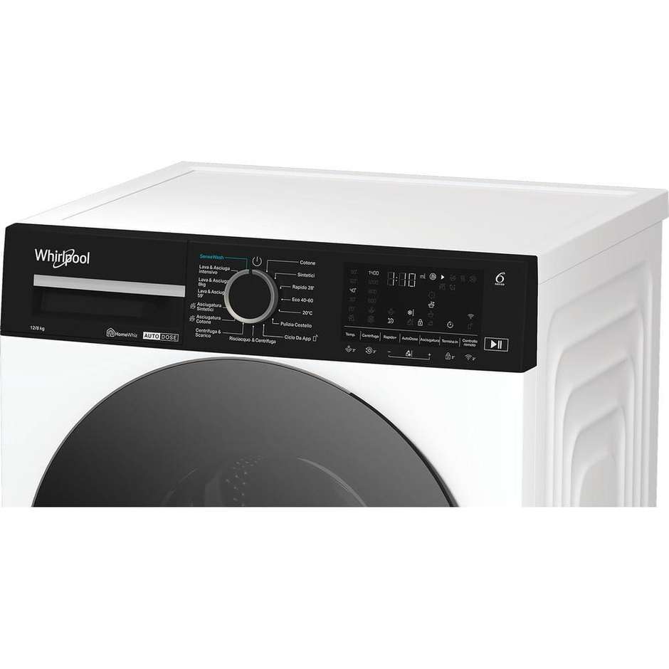 Whirlpool WPD2836WADSIT Lavasciuga 12+8 kg 1400 giri Classe D Bianca