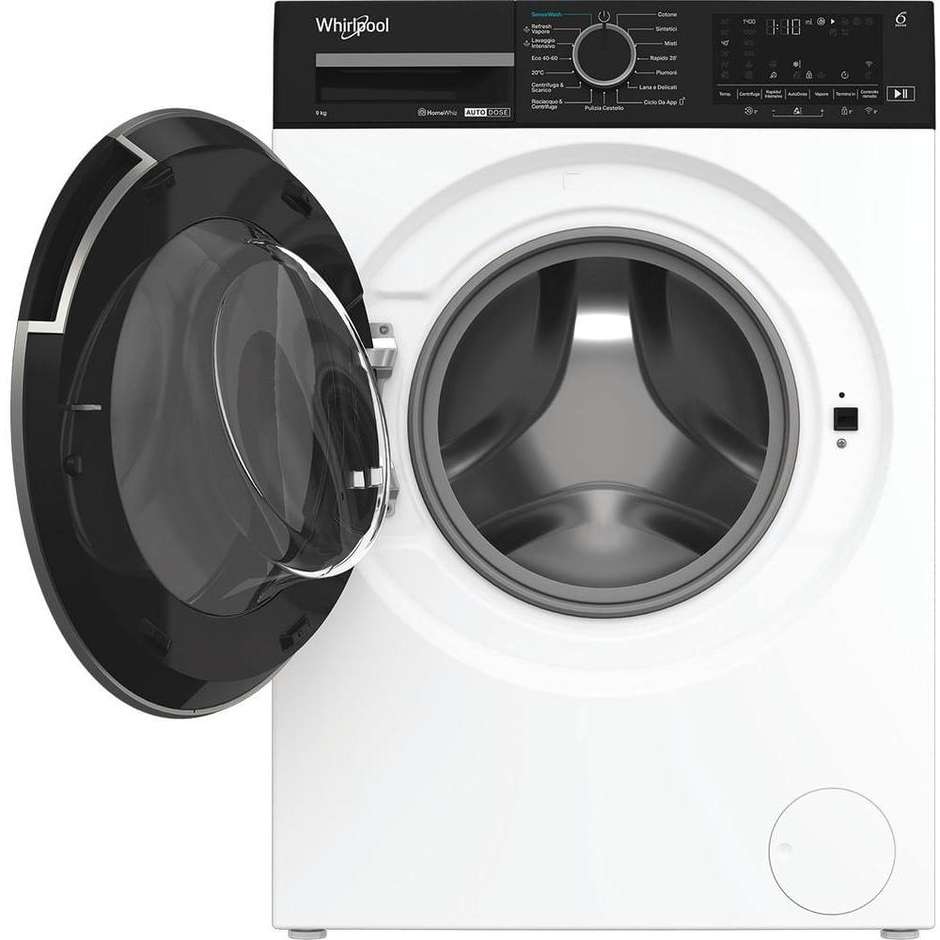 Whirlpool WPM 99W ADS IT Lavatrice 9 kg 1400 giri Wi-Fi Bianca