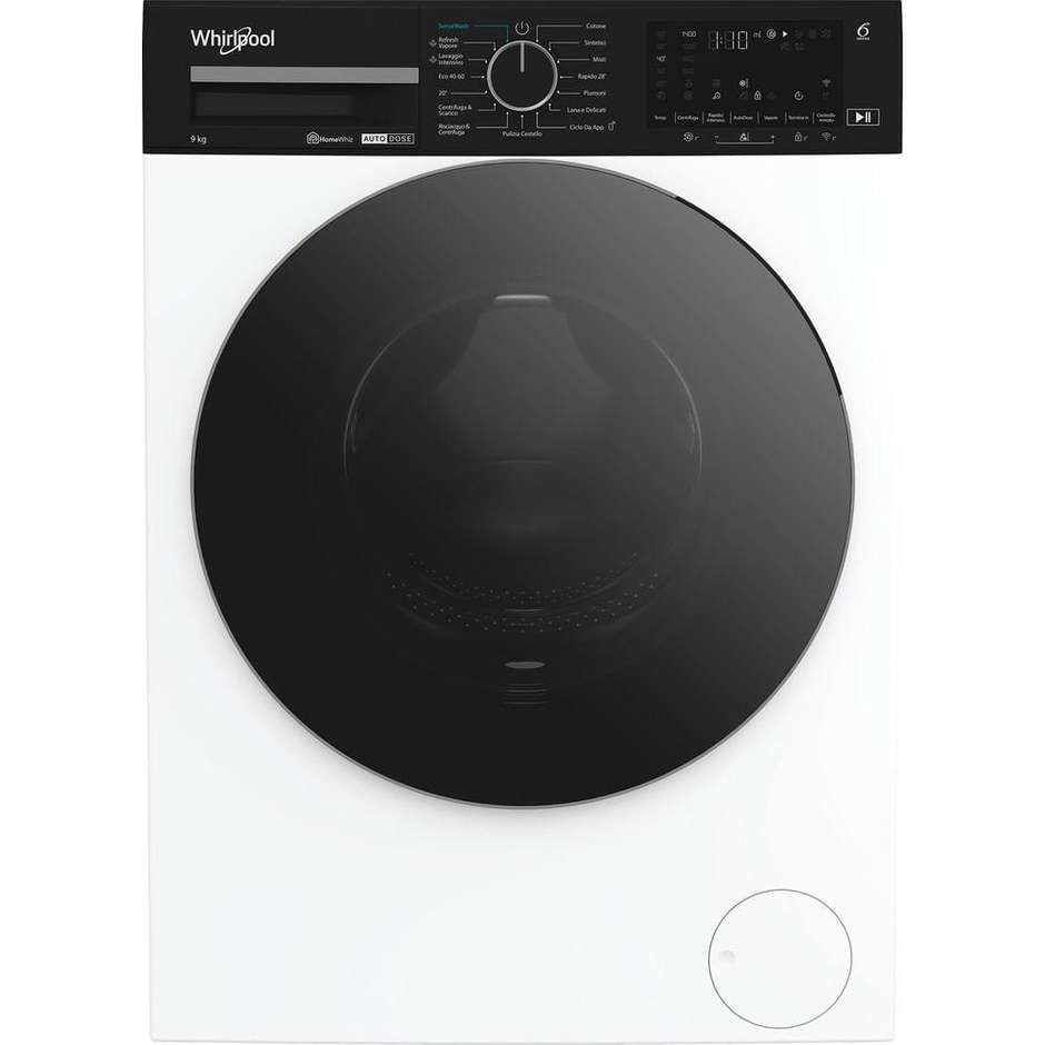 Whirlpool WPM97WADS Lavasciuga 9+5 kg 1400 Giri/min Classe A Nero