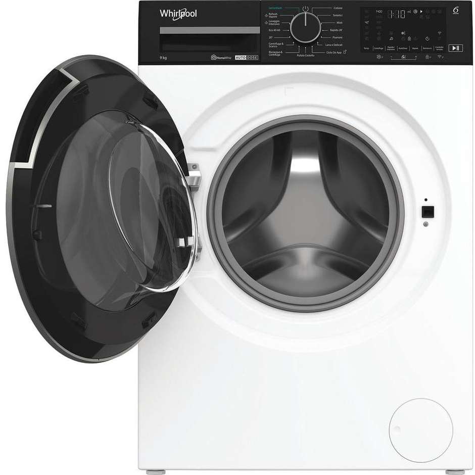 WHIRLPOOL WPM97WADS Lavatrice Carica frontale 60 cm 9 kg 1400 Giri/min Motore Inverter Vapore Classe A