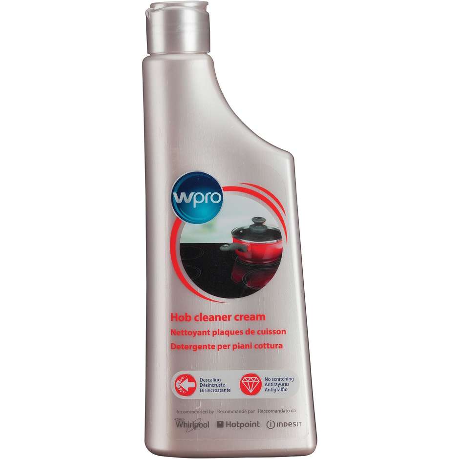 Whirlpool Wpro Detergente per Piani Cottura in Vetroceramica e Induzione 250 ml