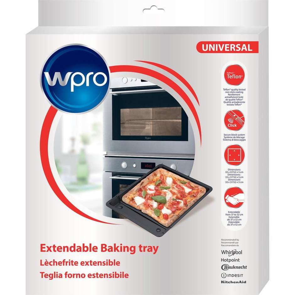 Whirlpool Wpro UBT521 Teglia Forno Universale Allungabile ed Estensibile 37-52 cm